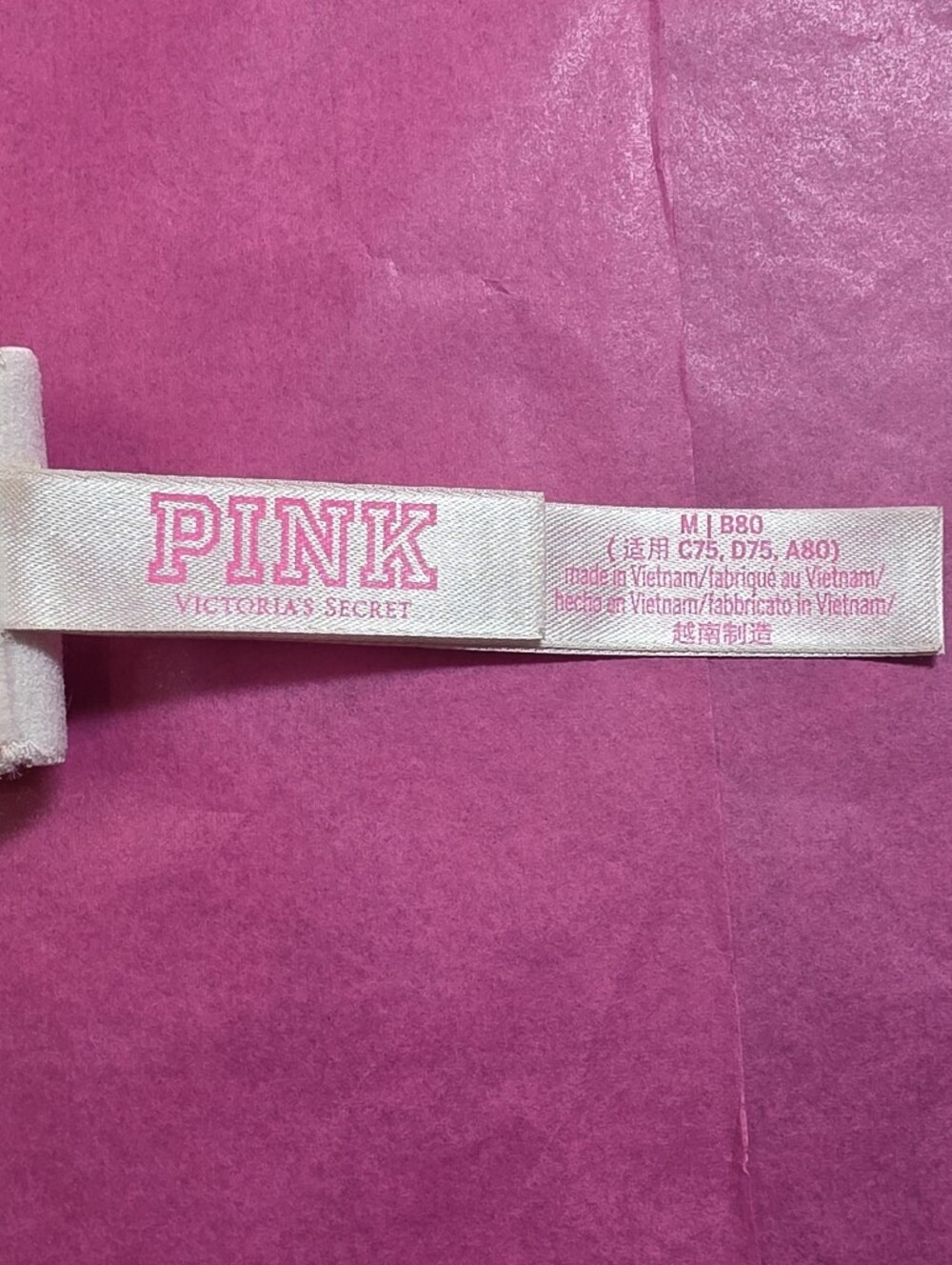 Three PINK Victorias Secret Bralettes, Size M - Picture 2 of 6